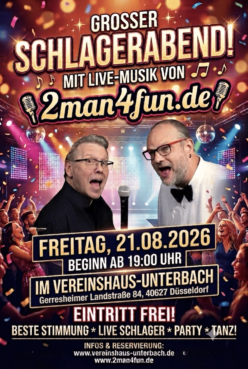 Schlagerabend im Vereinshaus